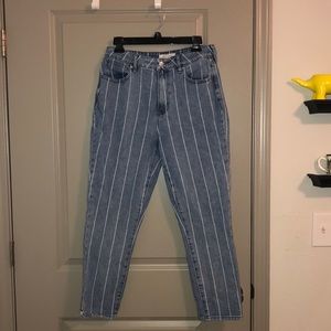 Pacsun Pinstripe Mom Jeans